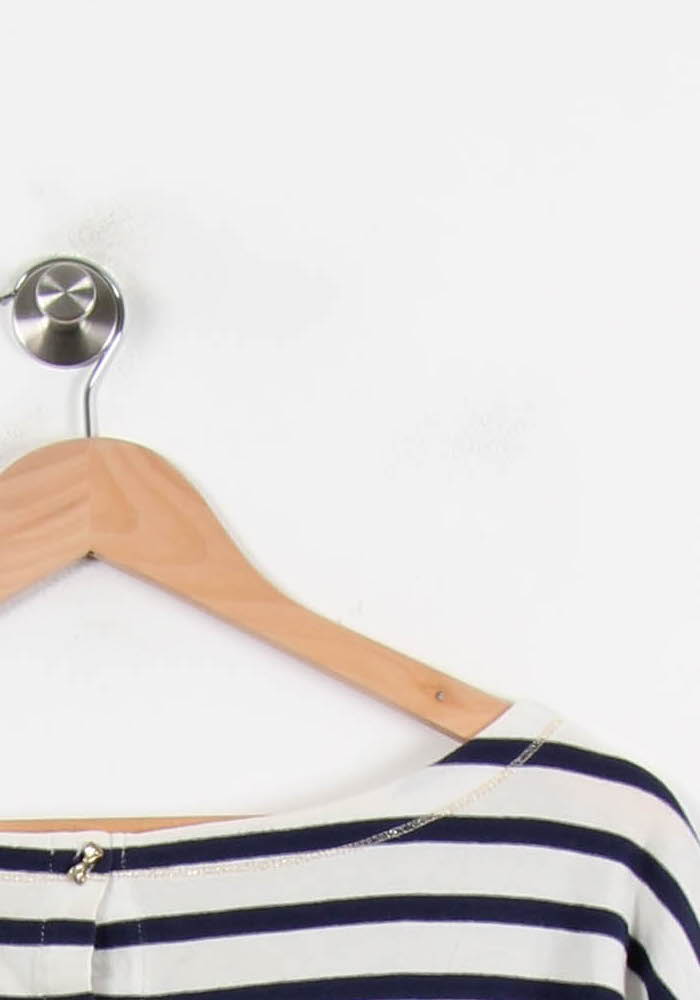 Cardigan Blanc et Bleu Marine - Taille XL/42