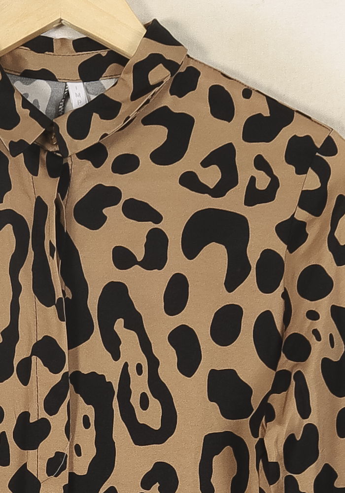 Chemise Beige et Noire - Taille S/36