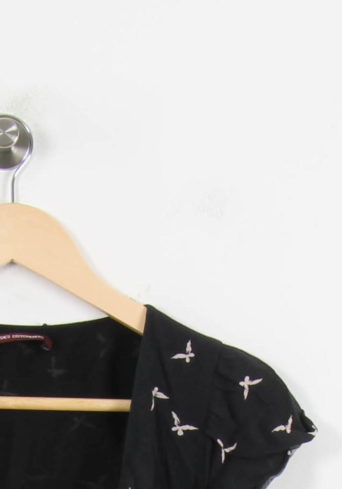 Robe noire à motifs - Taille XS/34