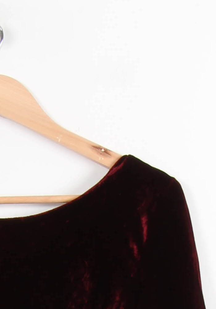 Robe Mi-longue Bordeaux - Taille S/36