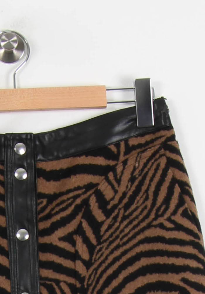 Jupe Courte Marron et Noire - Taille XXL/44