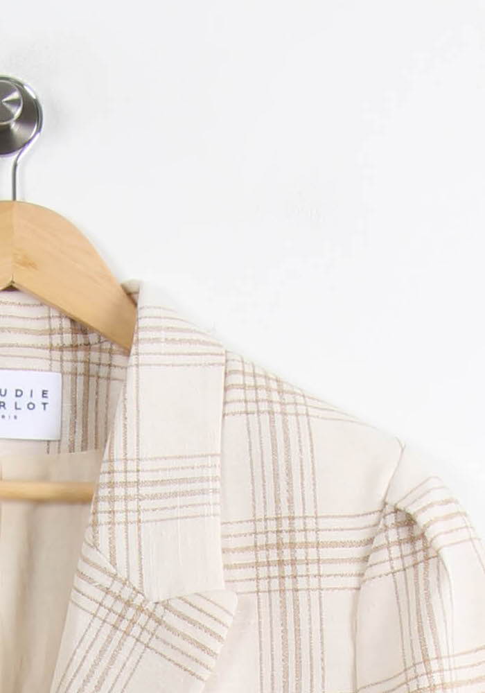 Veste Beige à Carreaux - Taille XL/42