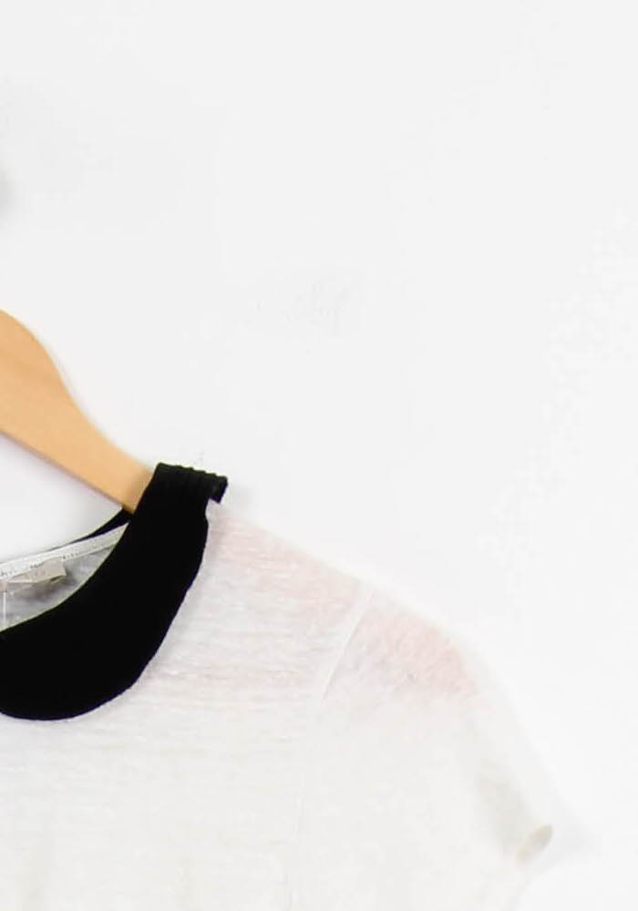 T-shirt Blanc et Noir - Taille S/36