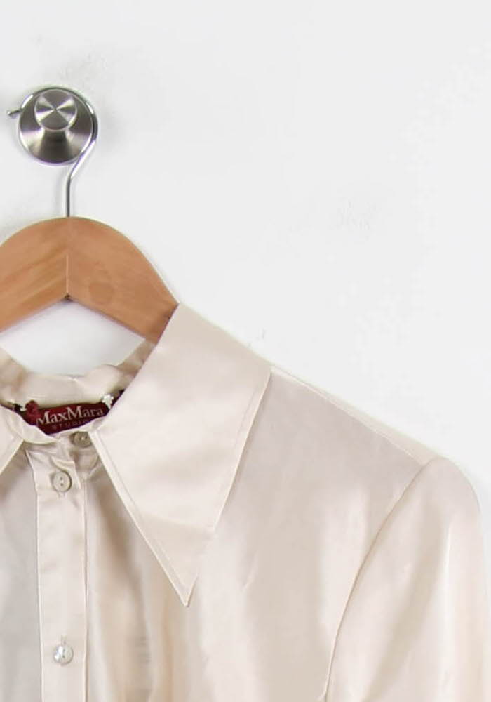 Chemise Satinée Beige - Taille M/38