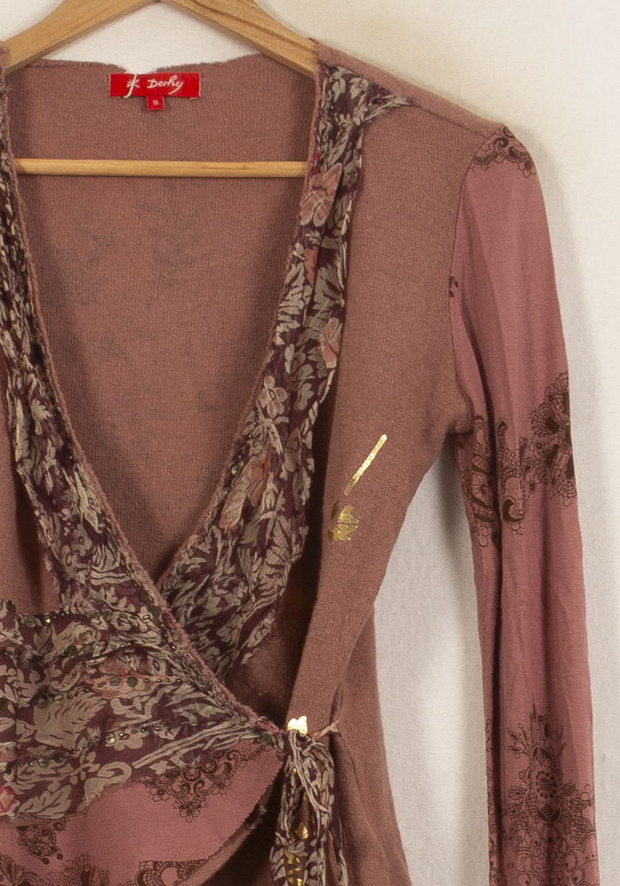 Cache-cœur Rose - Taille S/36