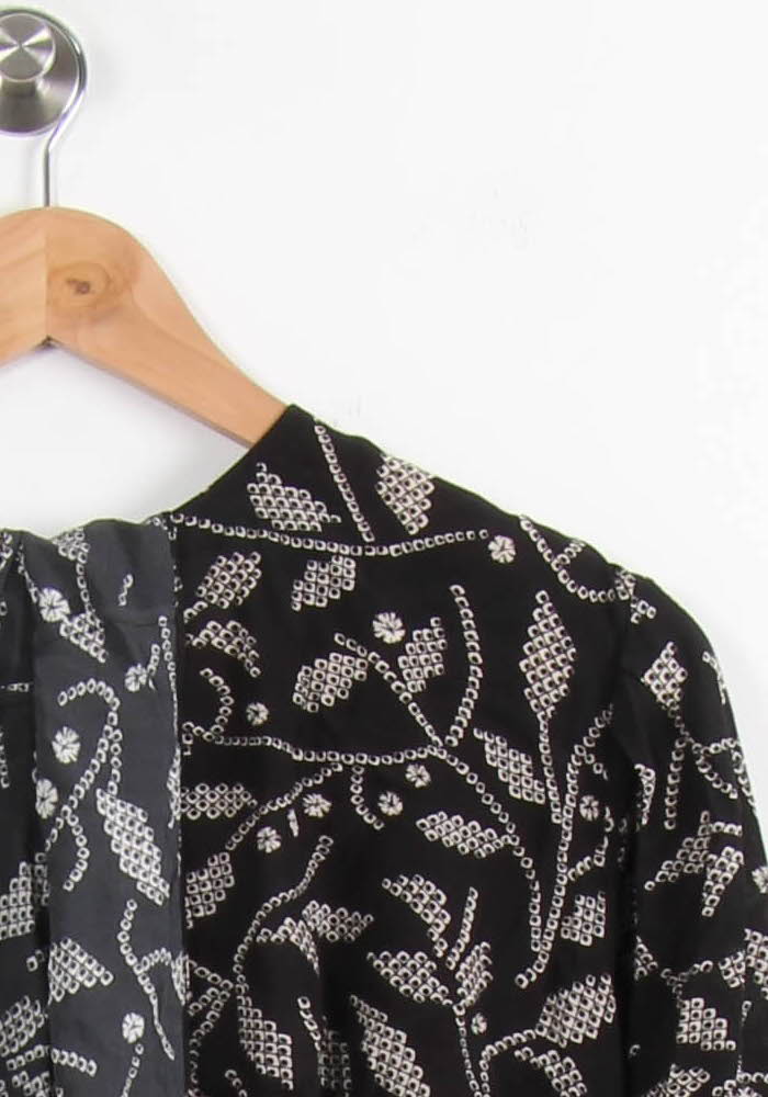 Robe noire à motifs - Taille XS/34