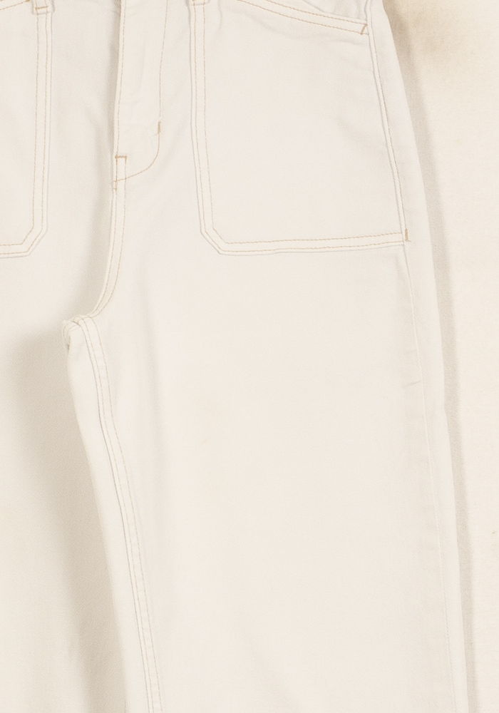 Jean Large Blanc - Taille S/36