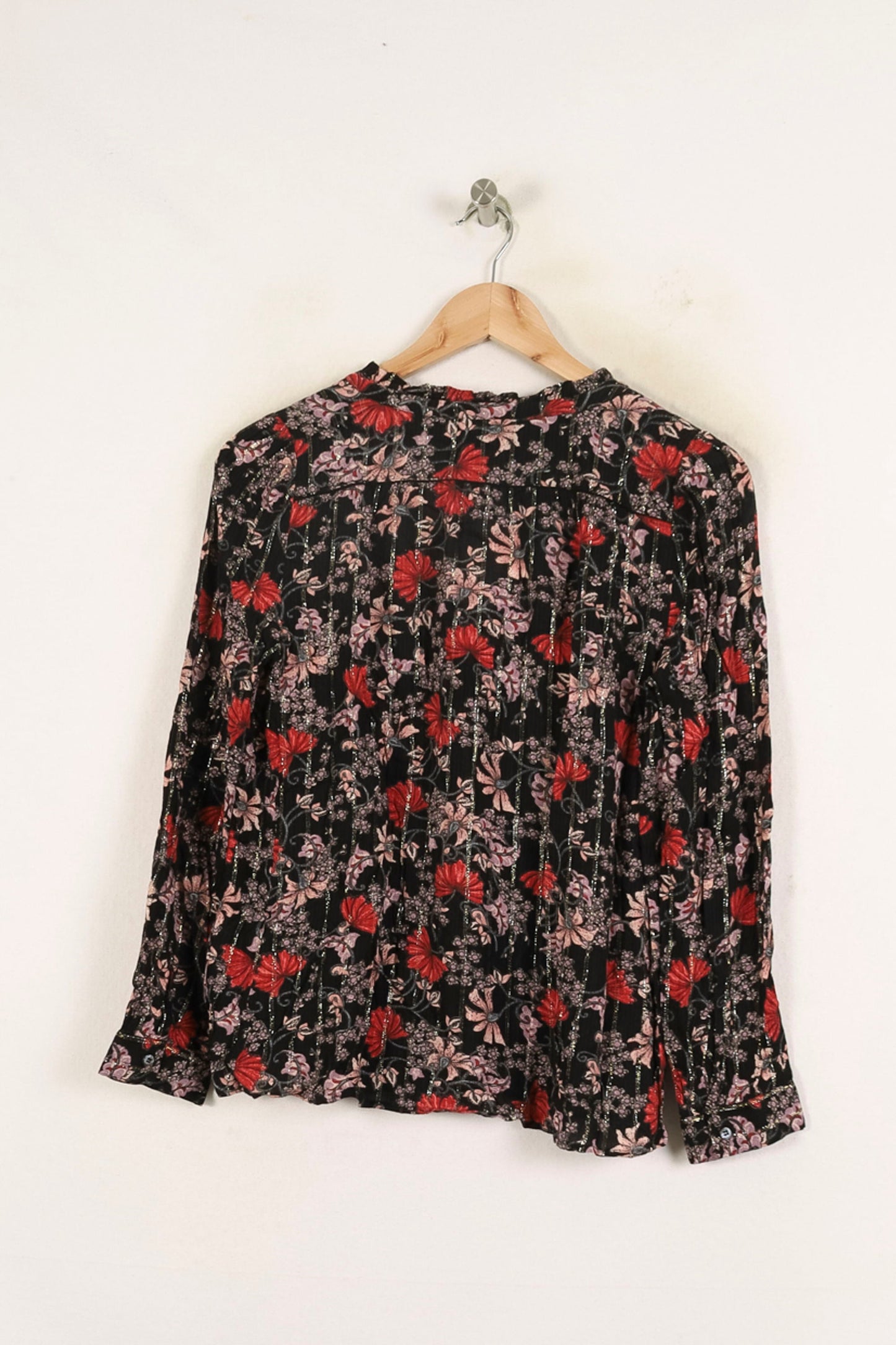 Blouse Noire et Rouge - Taille S/36