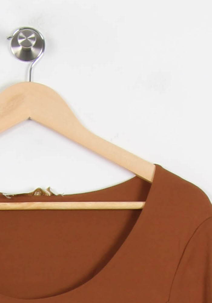 Robe Midi Marron - Taille T.U.