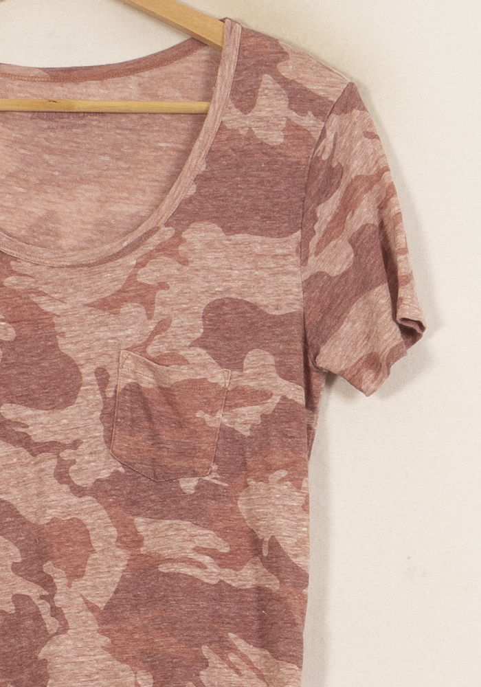 Tee-shirt Rose et Beige - Taille XS/34