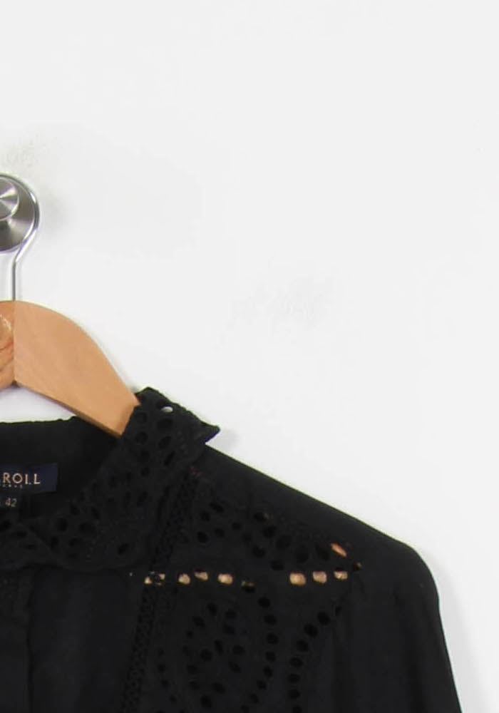 Chemise noire brodée - Taille XL/42