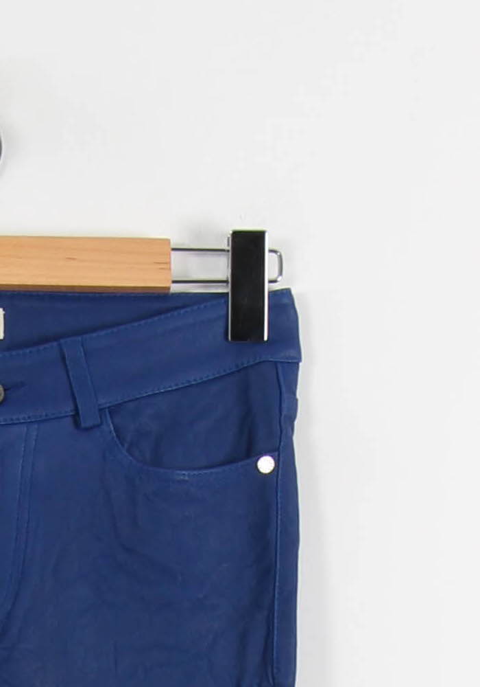 Pantalon Cuir Bleu - Taille S/36