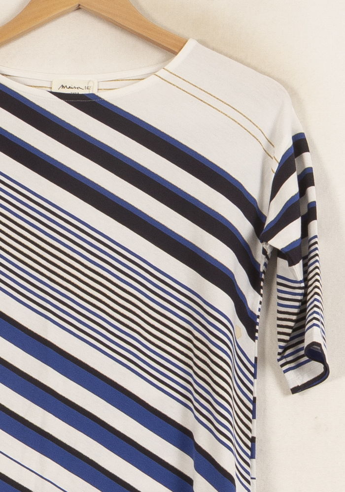 Tee-shirt Bleu et Blanc - Taille S/36