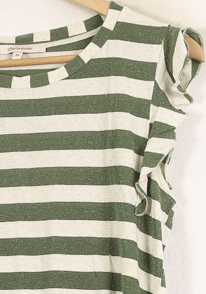 Tee-shirt Vert et Blanc - Taille M/38