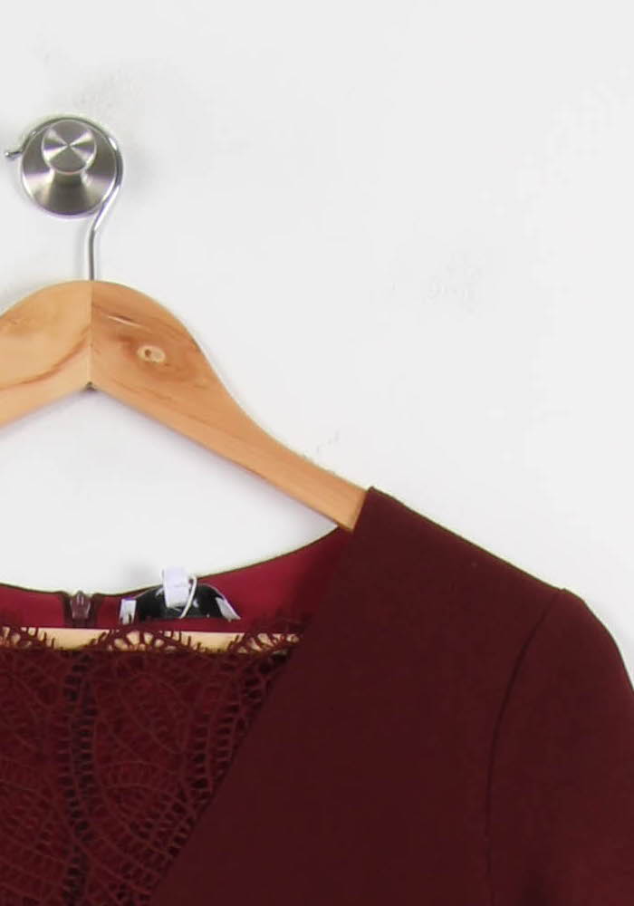 Robe Droite Bordeaux - Taille M/38