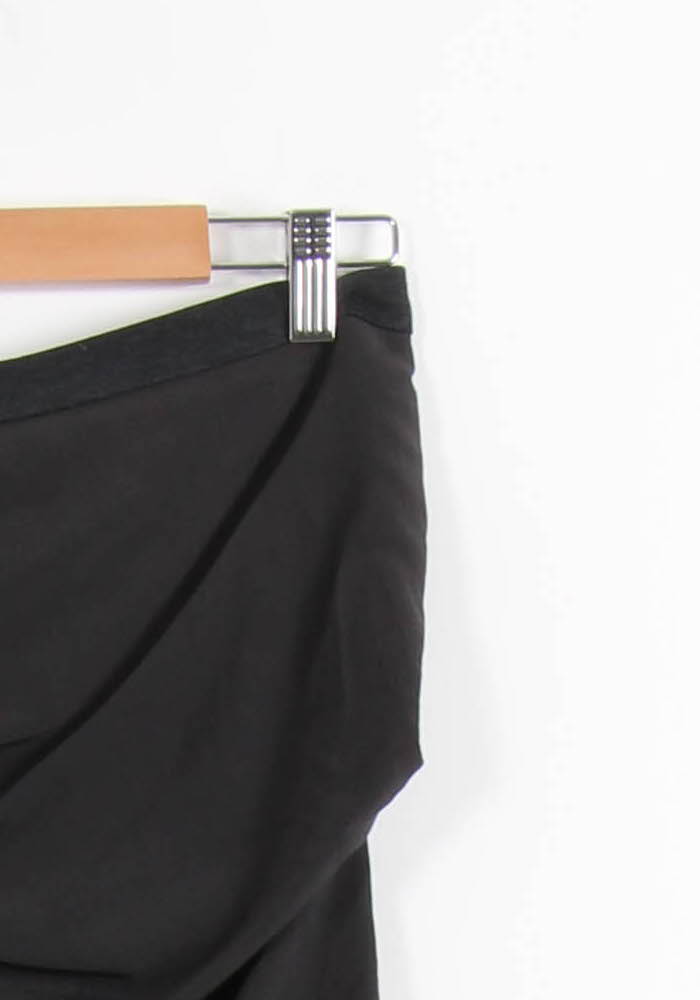 Jupe Drapée Noire - Taille S/36