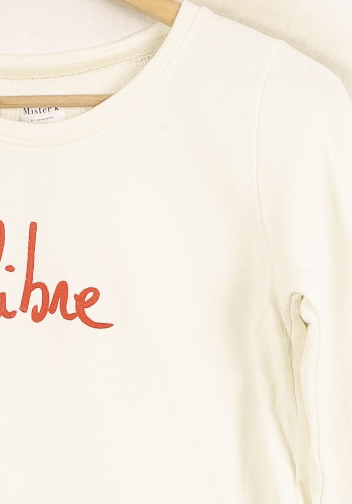 Sweat-shirt blanc - Taille S/36