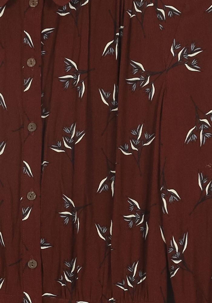 Robe Chemisier Longue Bordeaux - Taille S/36