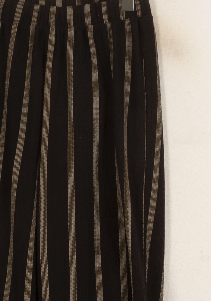 Pantalon Large Noir et Beige - Taille XS/34