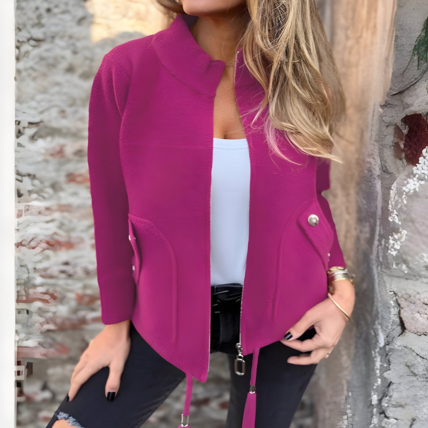 Amalyne™ | Veste Élégante pour Femme à Taille Ajustable